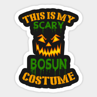 This Is My Scary Bosun Costume Sticker